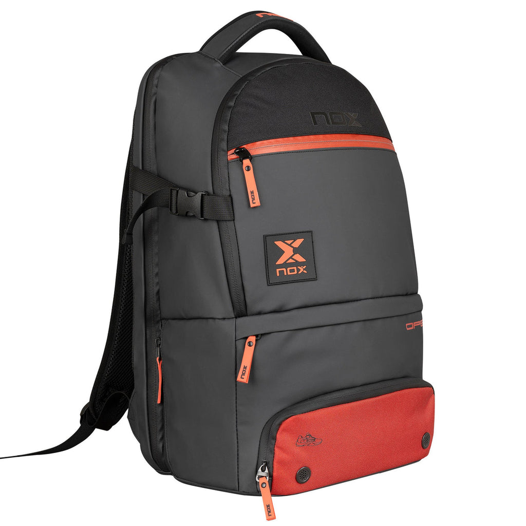 Nox at10 luxury backpack Open SERIES BLACK RED