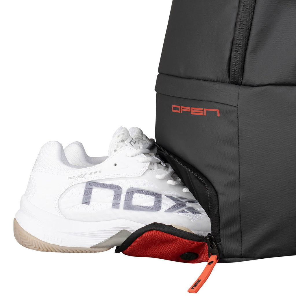 Nox at10 luxury backpack Open SERIES BLACK RED