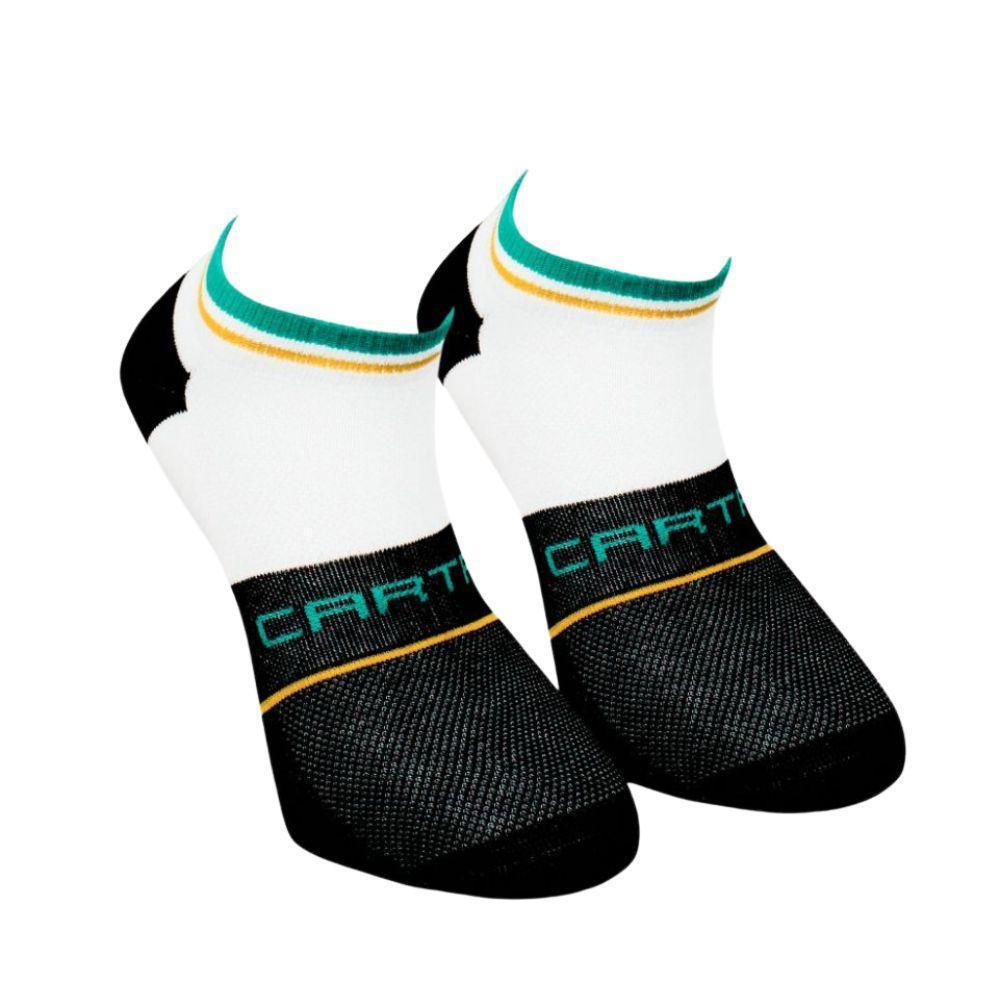 Cartri Adriano Crew Socks White Black 1 Pair