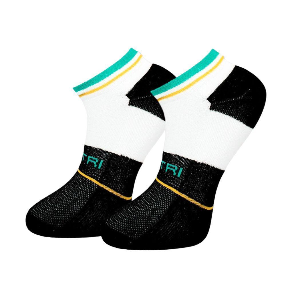 Cartri Adriano Crew Socks White Black 1 Pair