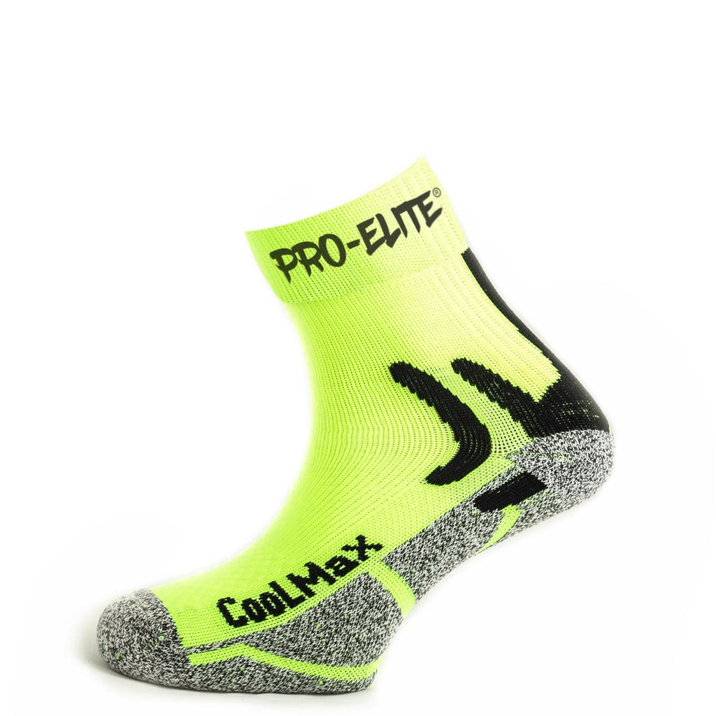 Chaussettes pro-elite coolmax jaune néon 1 couple