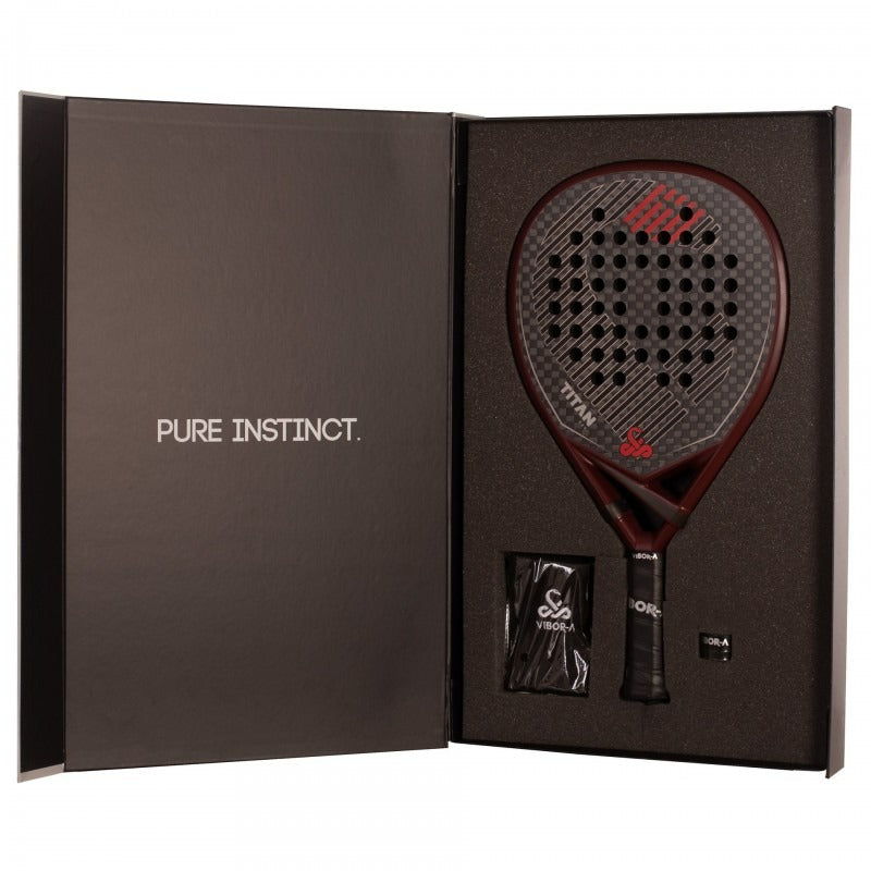 Pala Vibora Titan 12K Rojo 2026 – Racket Store