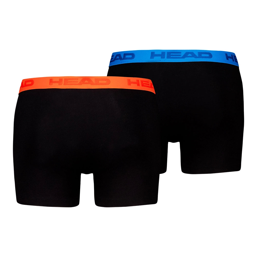 Boxers tête orange bleu noir 2 unités