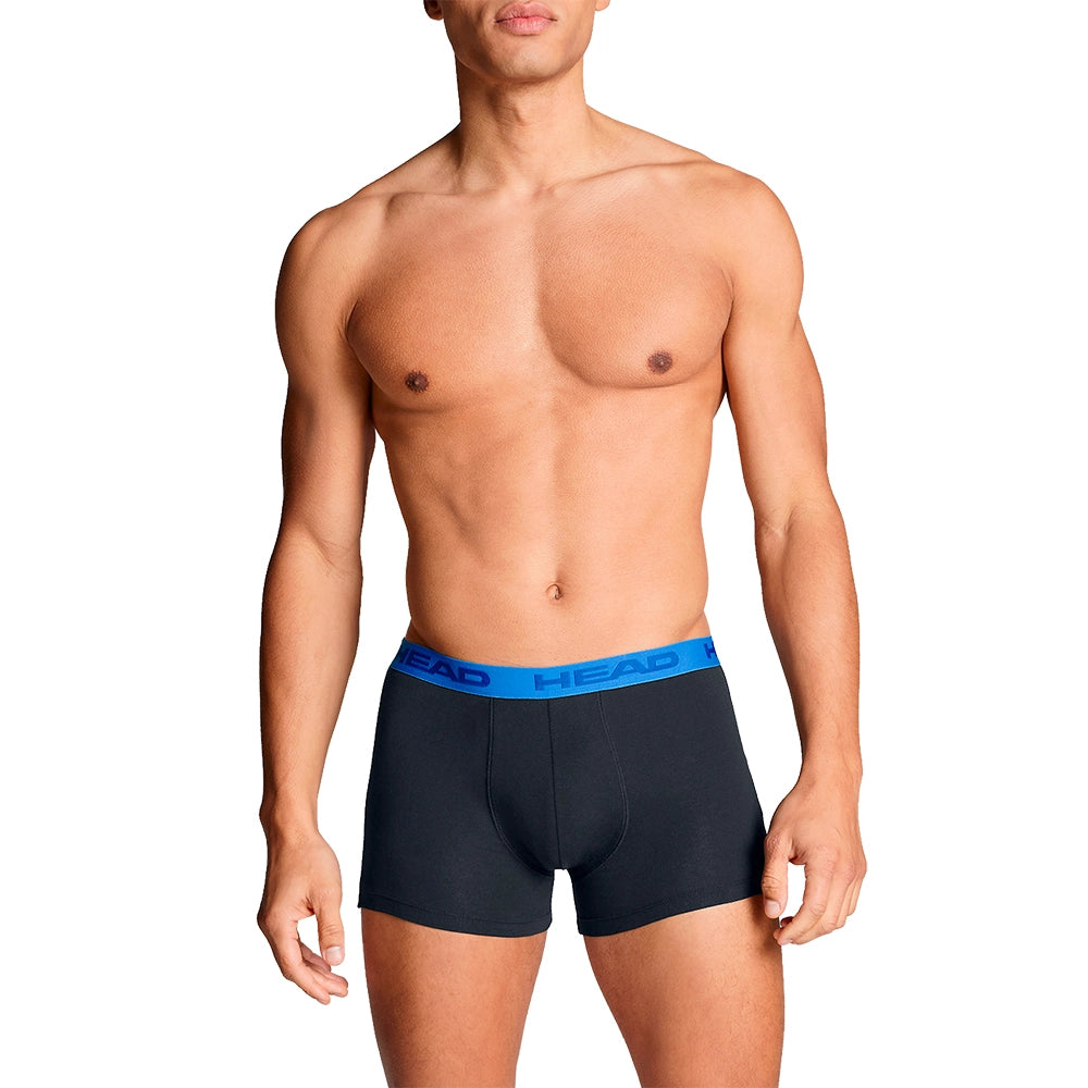 Boxers tête orange bleu noir 2 unités