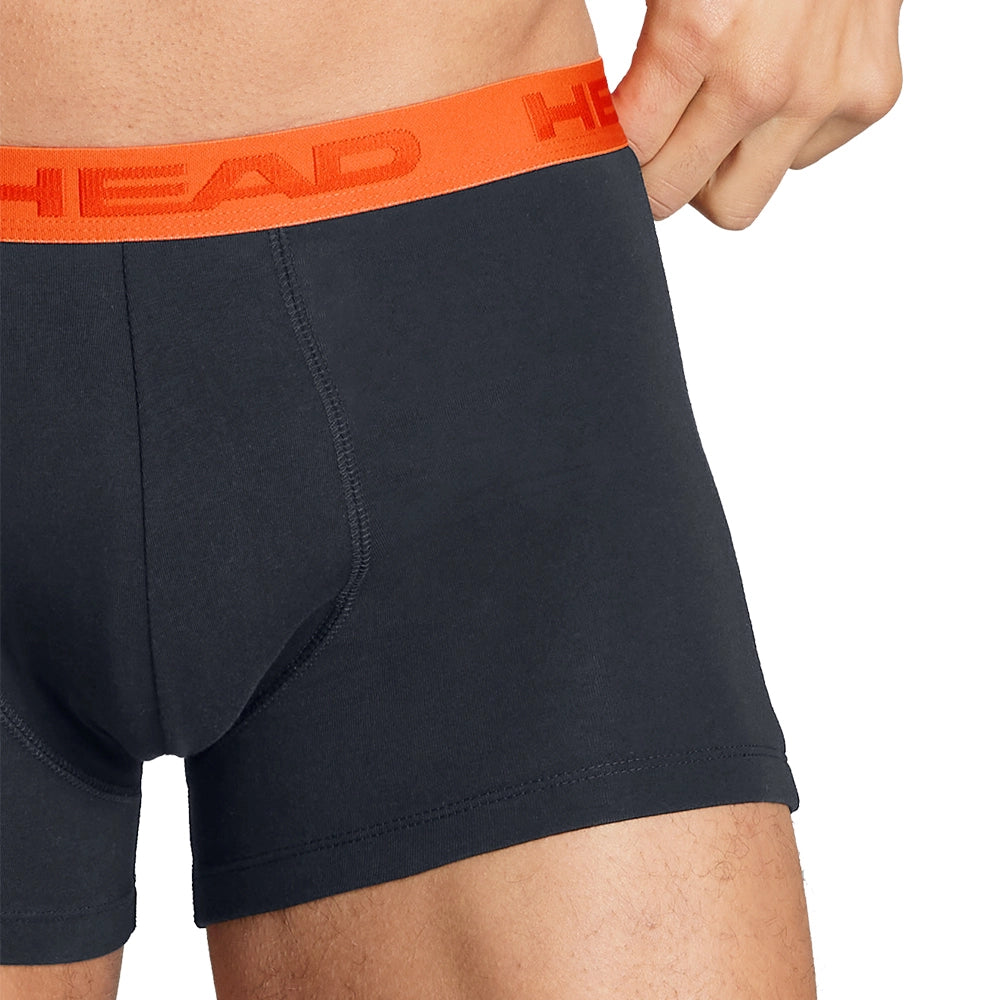 Boxers tête orange bleu noir 2 unités