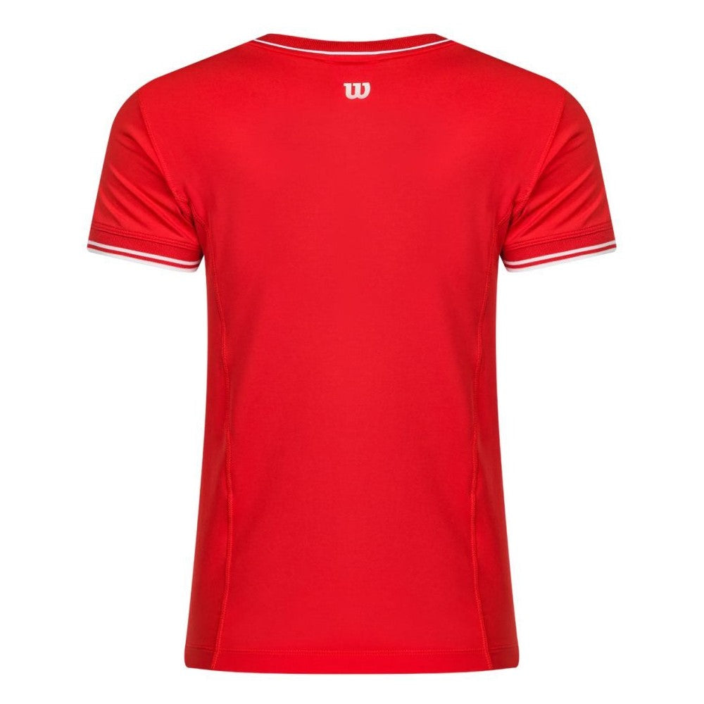 Camiseta Wilson Team Seamless Rojo Mujer