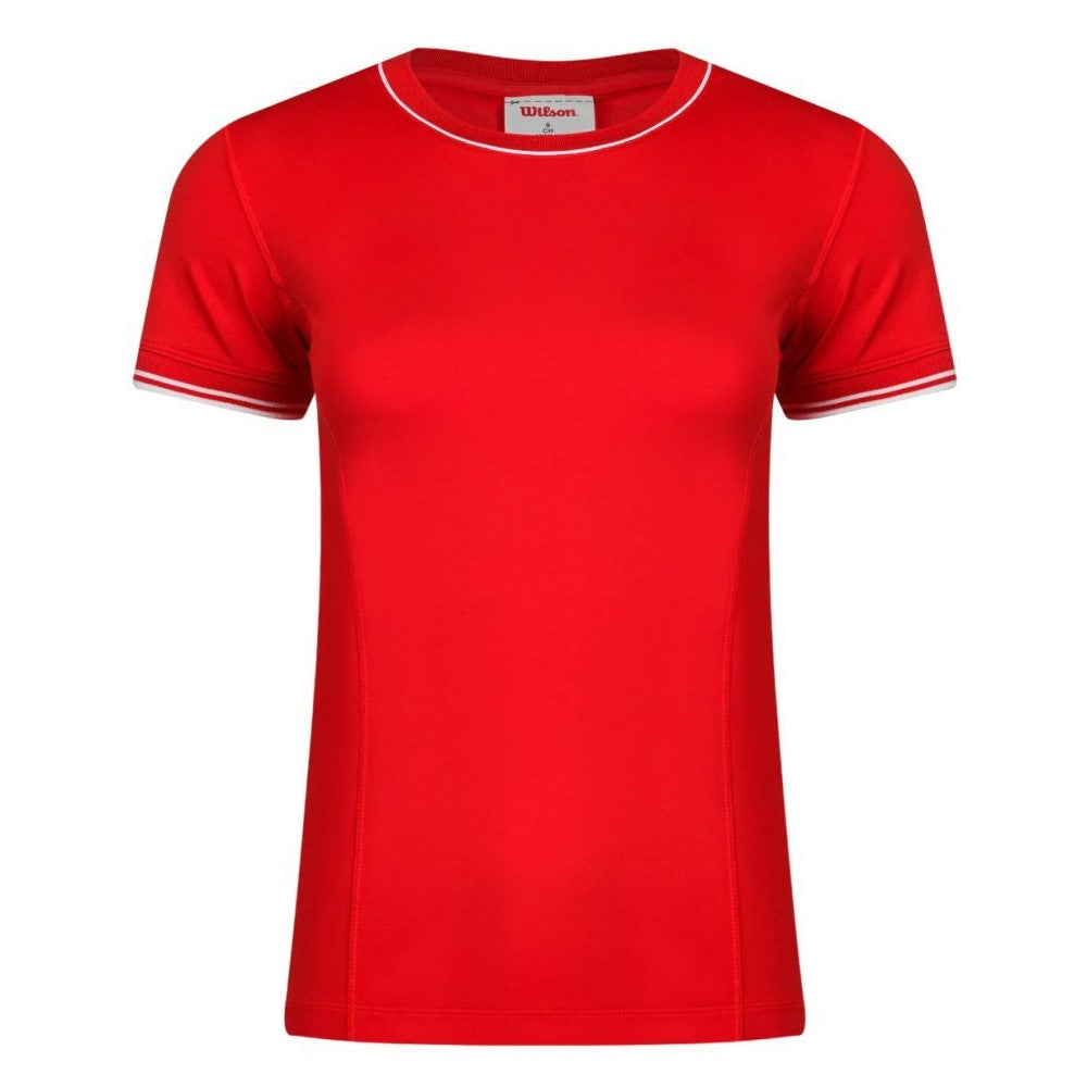 Camiseta Wilson Team Seamless Rojo Mujer