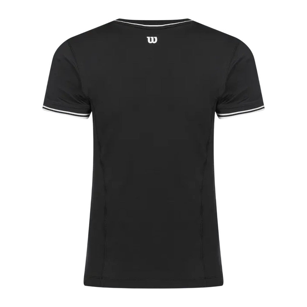 Camiseta Wilson Team Seamless Negro Mujer