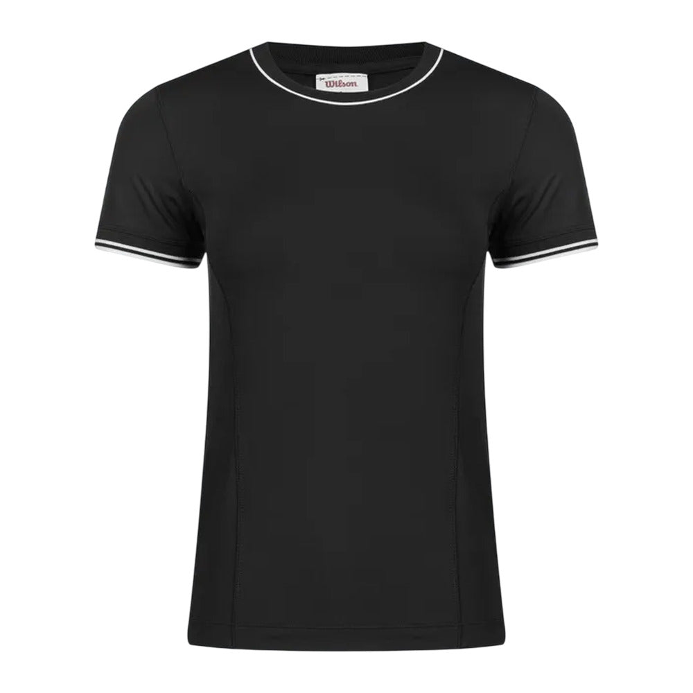 Camiseta Wilson Team Seamless Negro Mujer