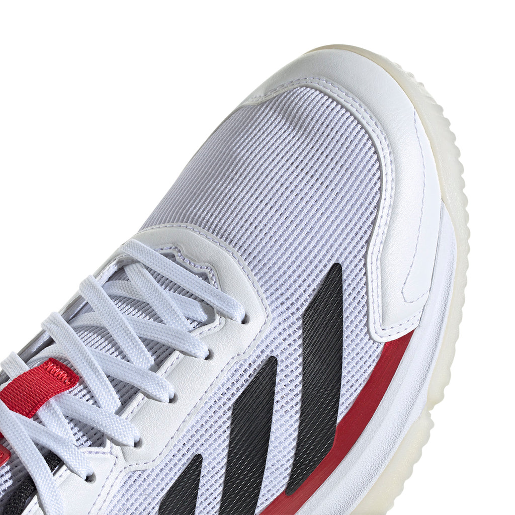 Zapatillas Adidas Crazyquick Padel Blanco Negro Rojo