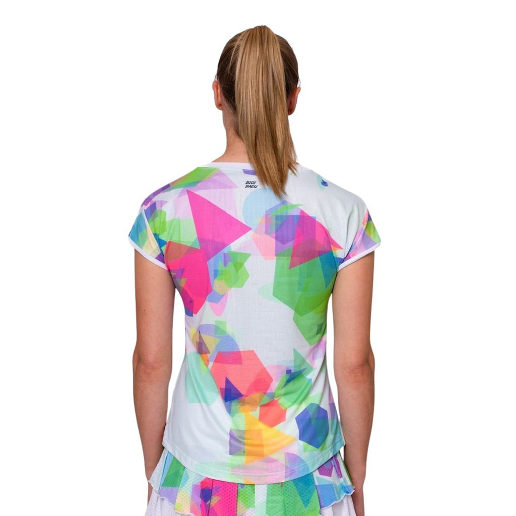 Camiseta Bidi Badu Kaleido Capsleeve Blanco Mix Mujer