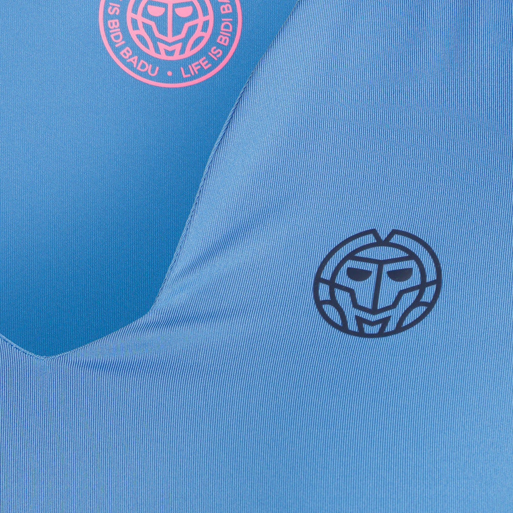 Camiseta Bidi Badu Colortwist V-Neck Azul Mujer