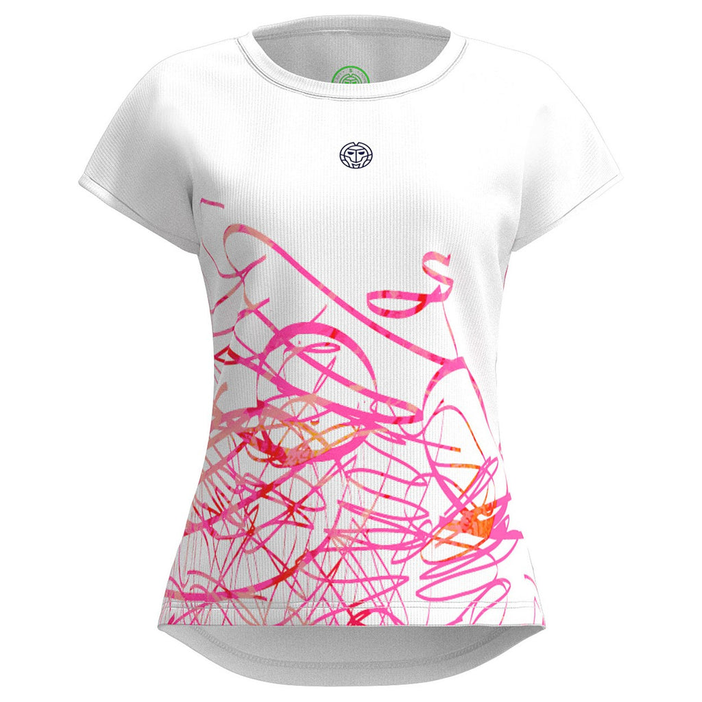 Camiseta Bidi Badu Decoration Capsleeve Blanco Mujer