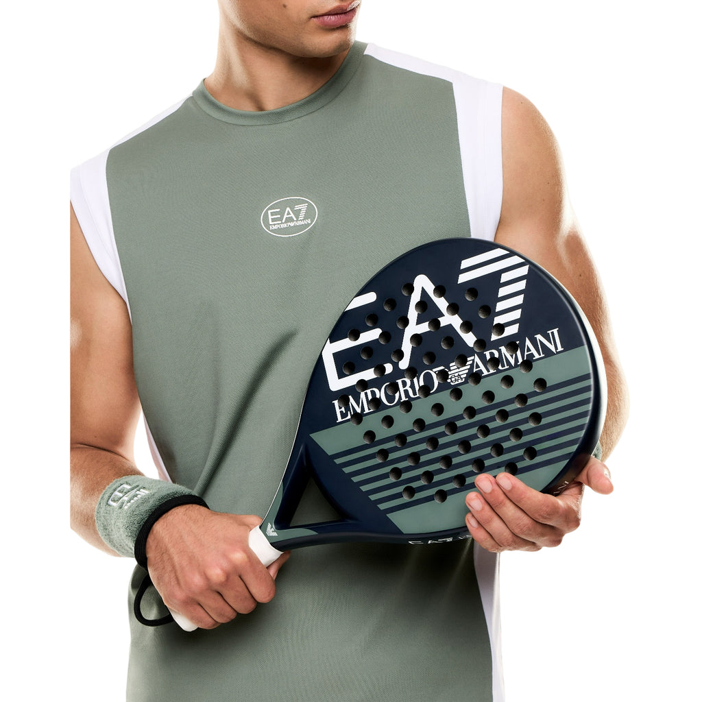 Armani EA7 Pelle Bleu Foncé Vert