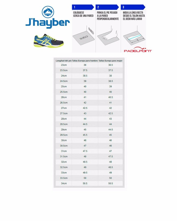 Jhayber zapatillas talles 1