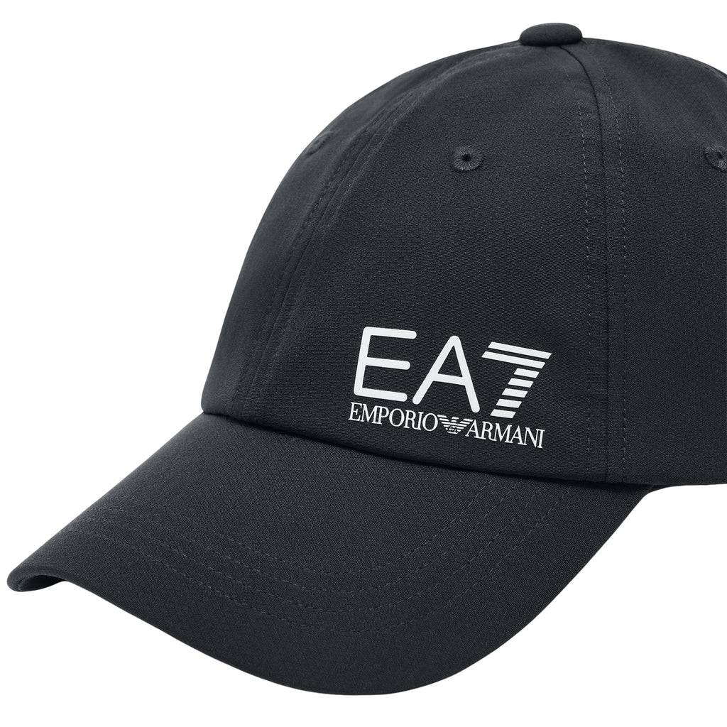 Armani EA7 Baseball Cap Black White