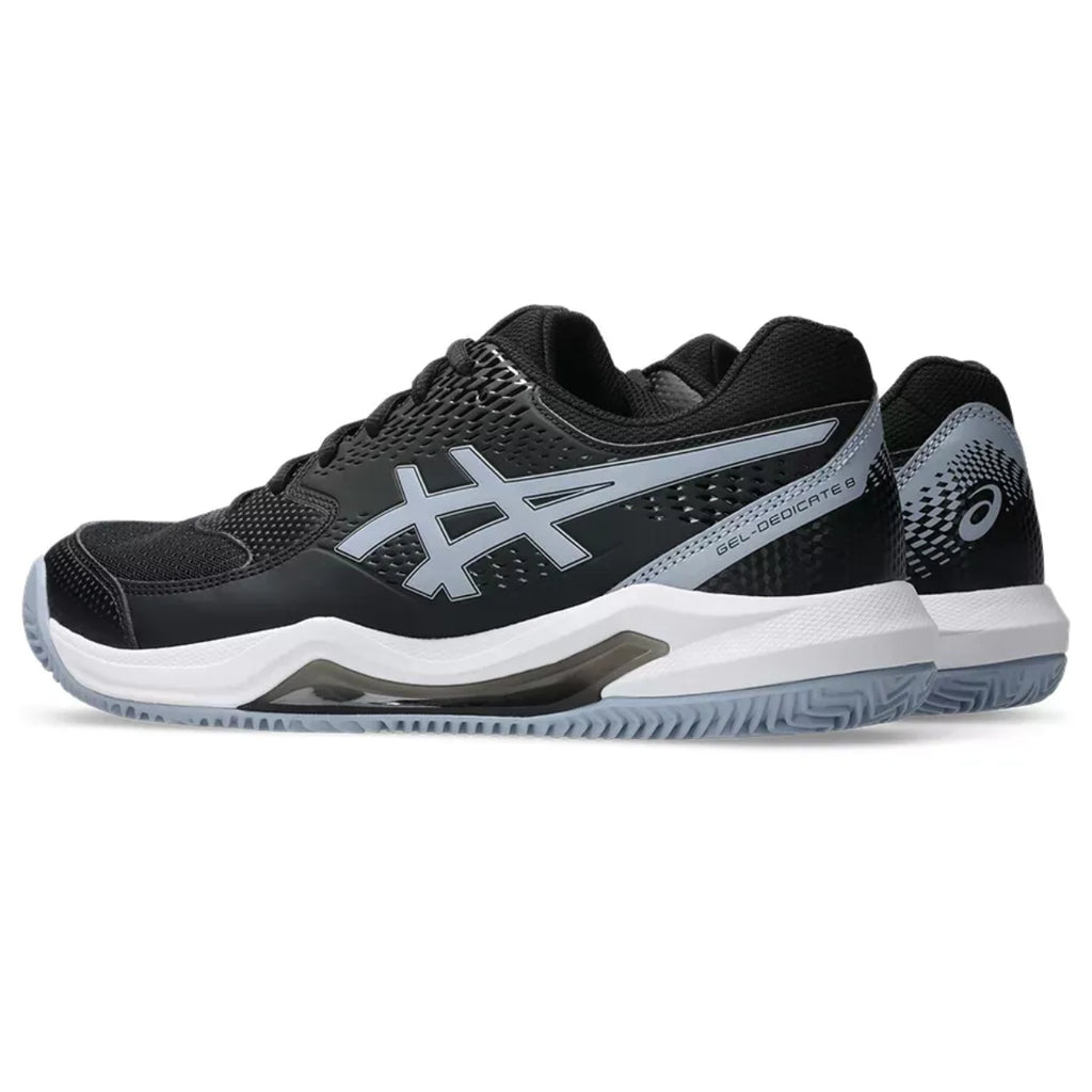 Scarpe Asics Gel Dedicate 8 Clay Nero Grigio Blu