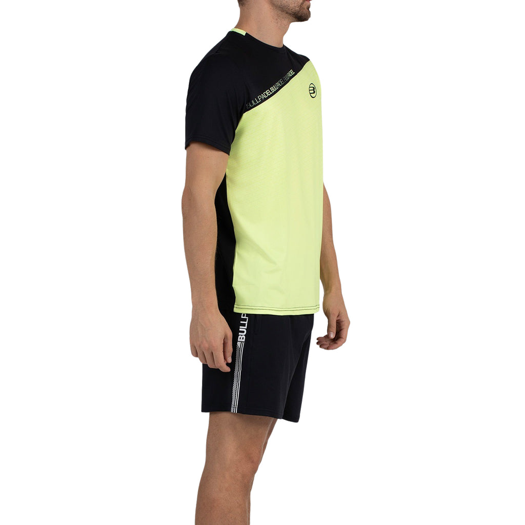 Camiseta Bullpadel Summit Amarillo Azufre Fluor