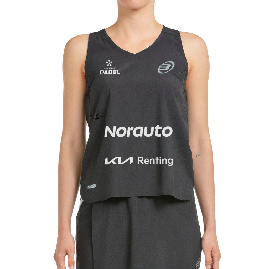 Camiseta Bullpadel Claudia Jensen Premier Padel Finals Lleva Negro