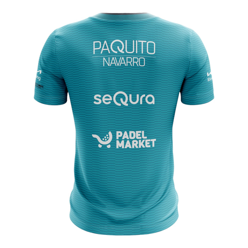 Camiseta Bullpadel Paquito Navarro Premier Padel Meira Turquesa