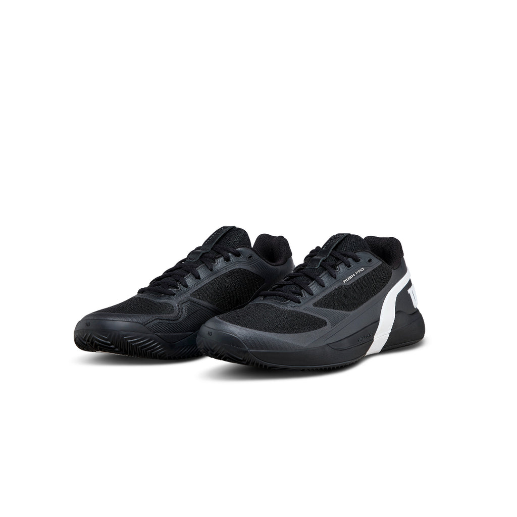 Zapatillas Wilson Rush Pro 5 Clay Negro Blanco