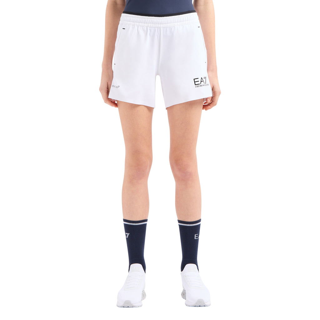 Shorts Armani EA7 Ventus 7 Blanco Mujer