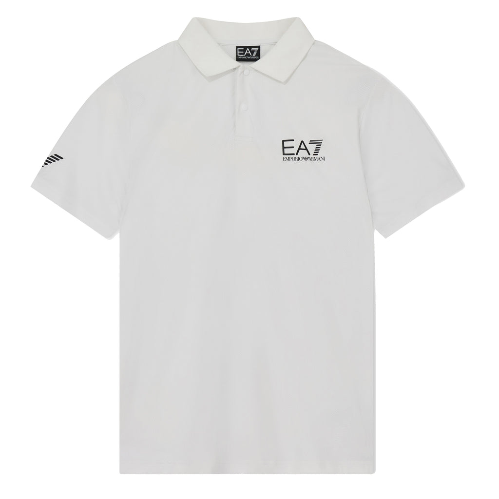 Armani EA7 Ventus 7 Polo Weiß Blau Armani
