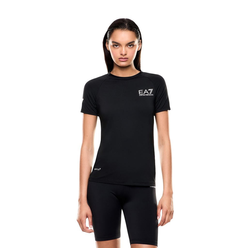 Camiseta Armani EA7 Ventus 7 Negro Mujer