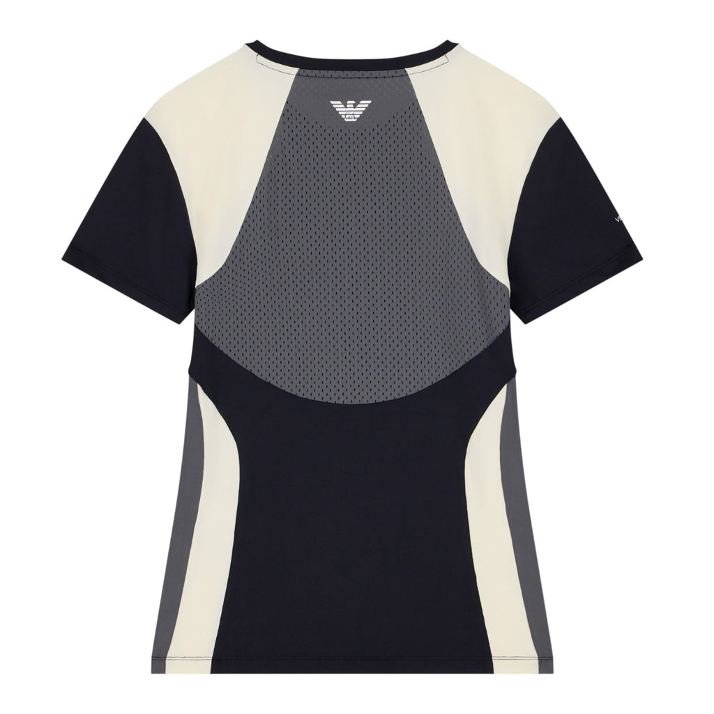Camiseta Armani EA7 Ventus 7 Tennis Pro Stretch Negro Mujer