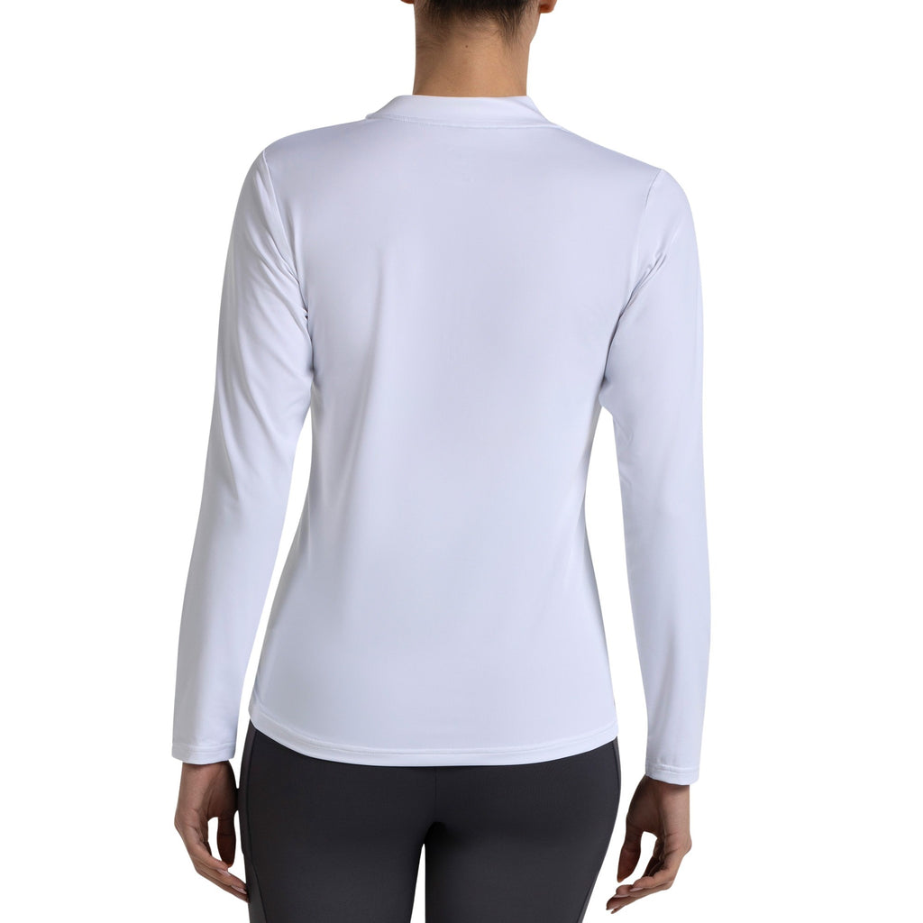 Camiseta Manga Larga Bullpadel Becal Blanco Mujer