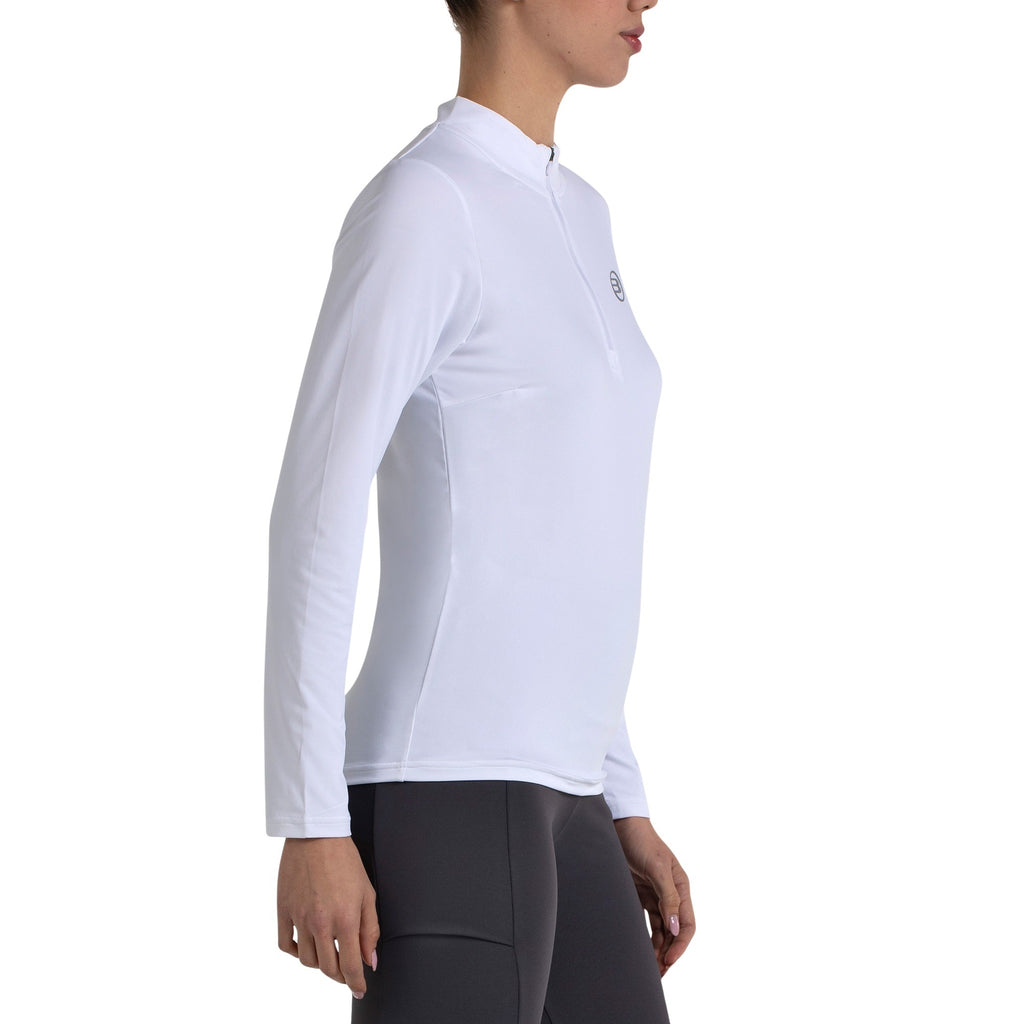 Camiseta Manga Larga Bullpadel Becal Blanco Mujer