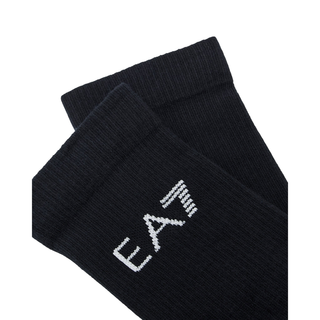 Calcetines Armani EA7 Tennis Pro Negro Blanco 1 Par