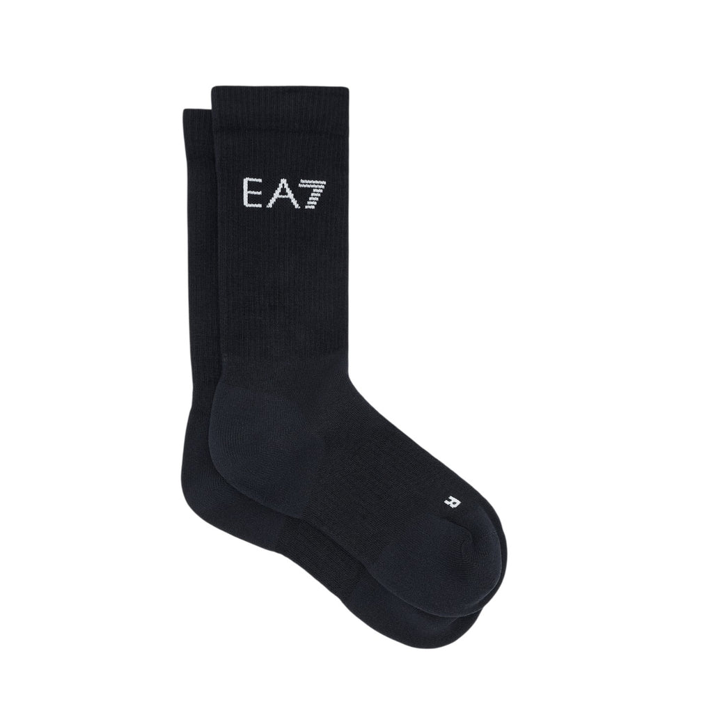 Calcetines Armani EA7 Tennis Pro Negro Blanco 1 Par