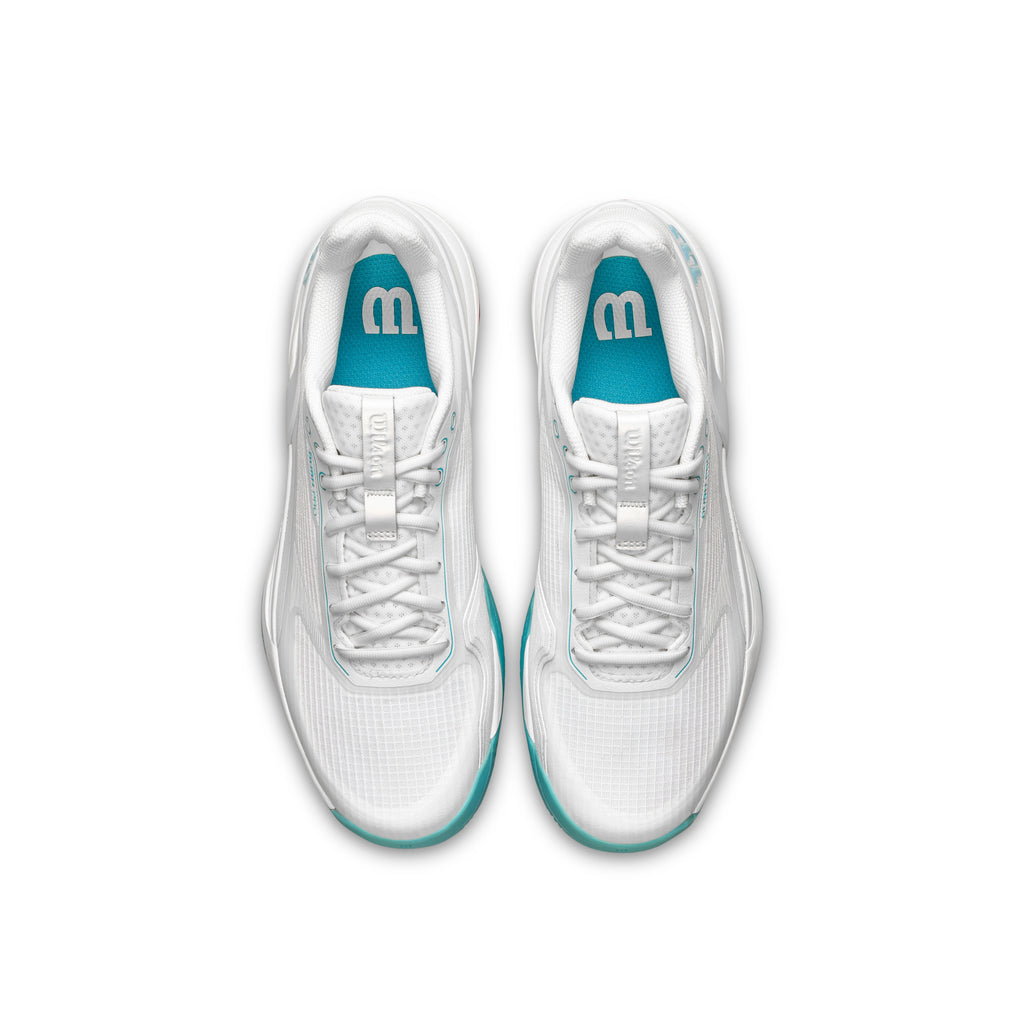 Wilson Rush Pro 5 Slice White Blue Sneakers