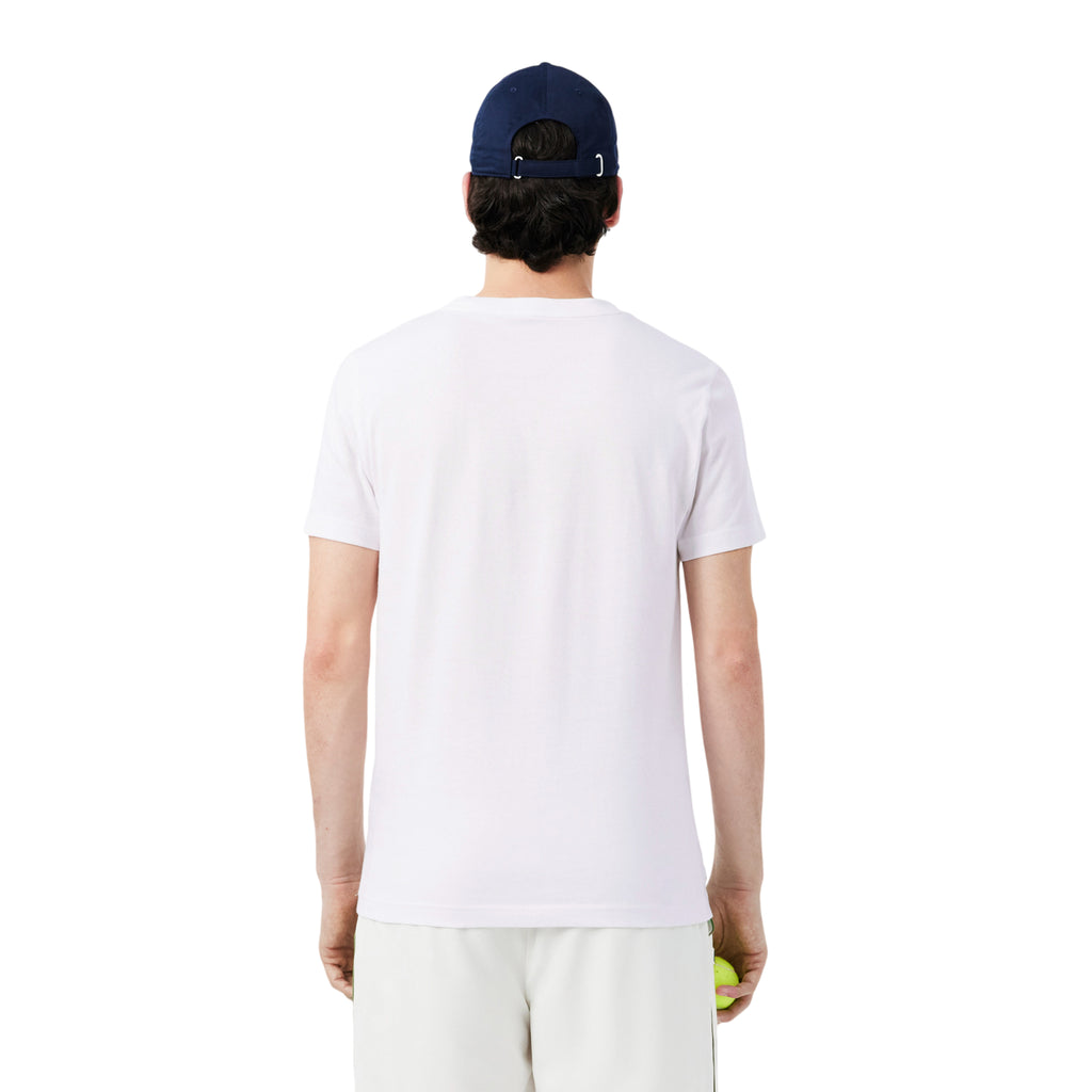 Pack Camiseta Lacoste Novak Djokovic Blanco y Gorra Negro