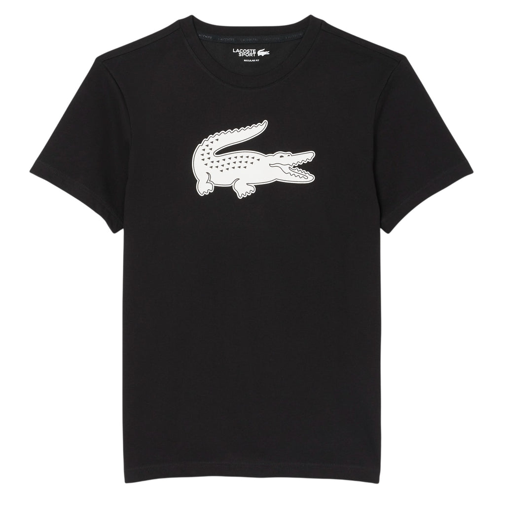 Camiseta Lacoste Sport Negro Blanco