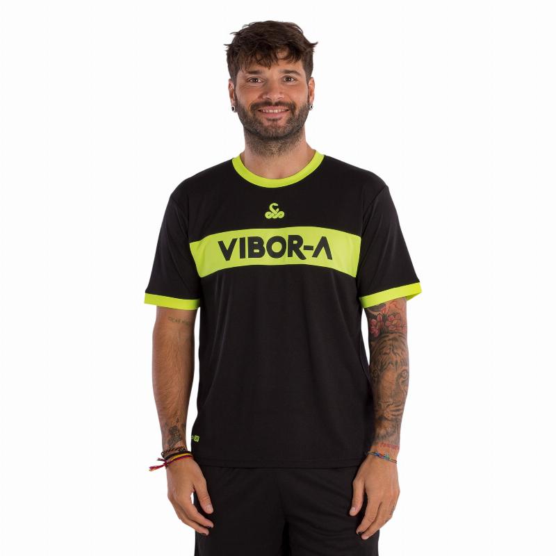 Camiseta Vibora Poison Negro Amarillo