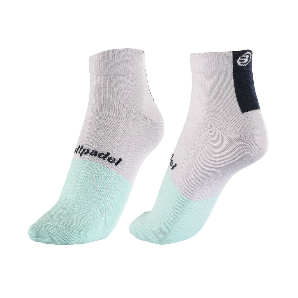 Calcetines Bullpadel BP266 I Blanco Gris Medio Vigore Negro 3 Pares