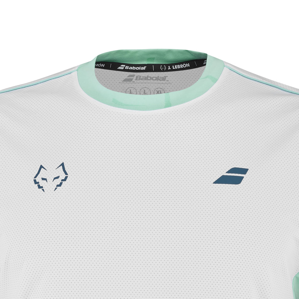 Camiseta Babolat Juan Lebron Crew Neck Tee Blanco