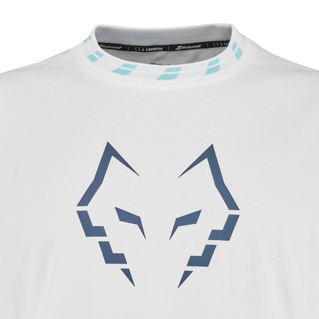 Camiseta Babolat Juan Lebron Wide Algodon Blanco