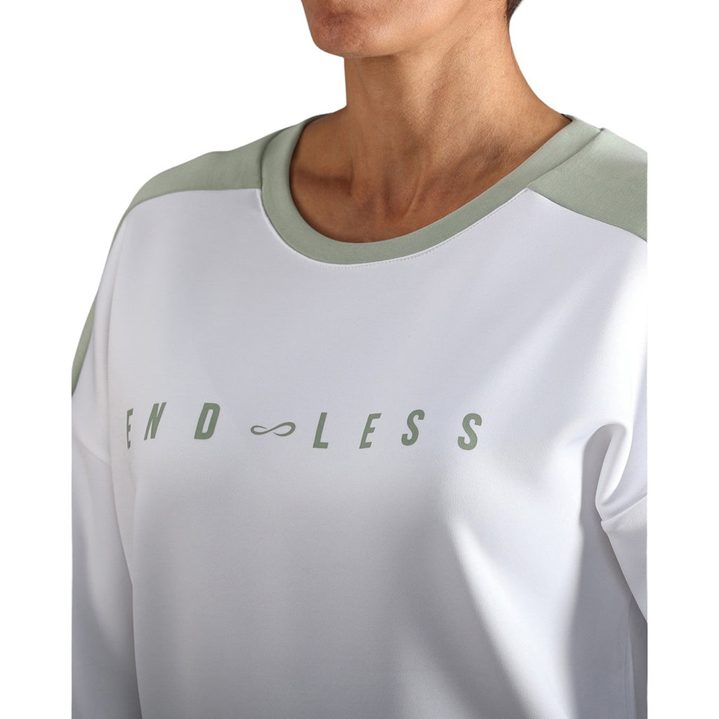 Sudadera Endless Halo Blanco Verde Claro