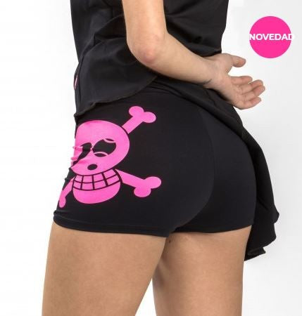 ROPA DE PADEL Just Ten Falda Marenka Negro Fucsia