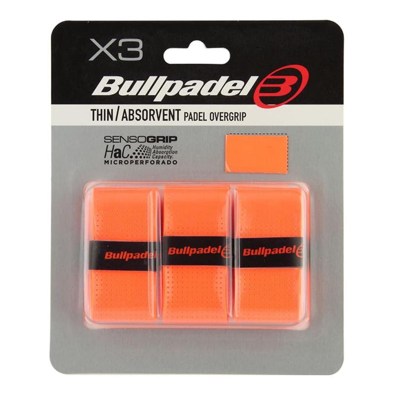 Bourse Bullpadel 3 Surgrips GB1705 Perfoated Senso Orange Fluor