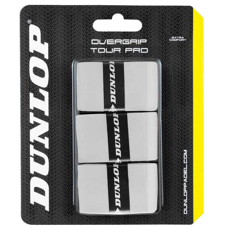 Blister Dunlop 3 Overgrips Tour Pro Blanco
