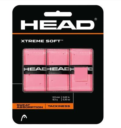 Blister Overgrips Head Xtreme Soft Rosa 3 Unidades