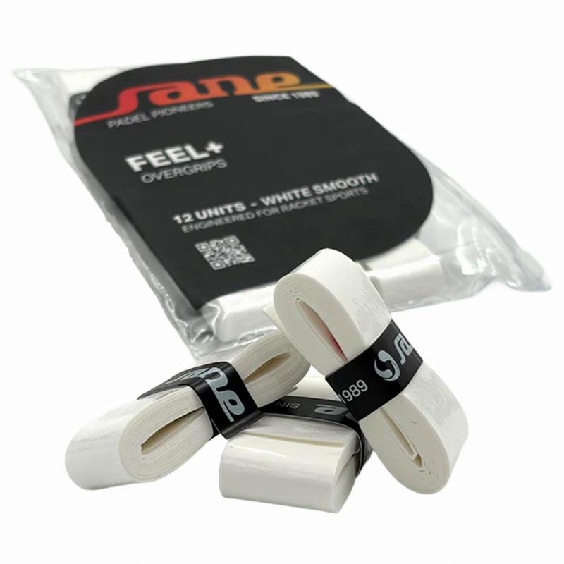 Blister Overgrips Sane Lisos Blanco 12 Unidades