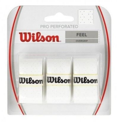 Blister Wilson 3 Overgrips Pro Perforado Blanco