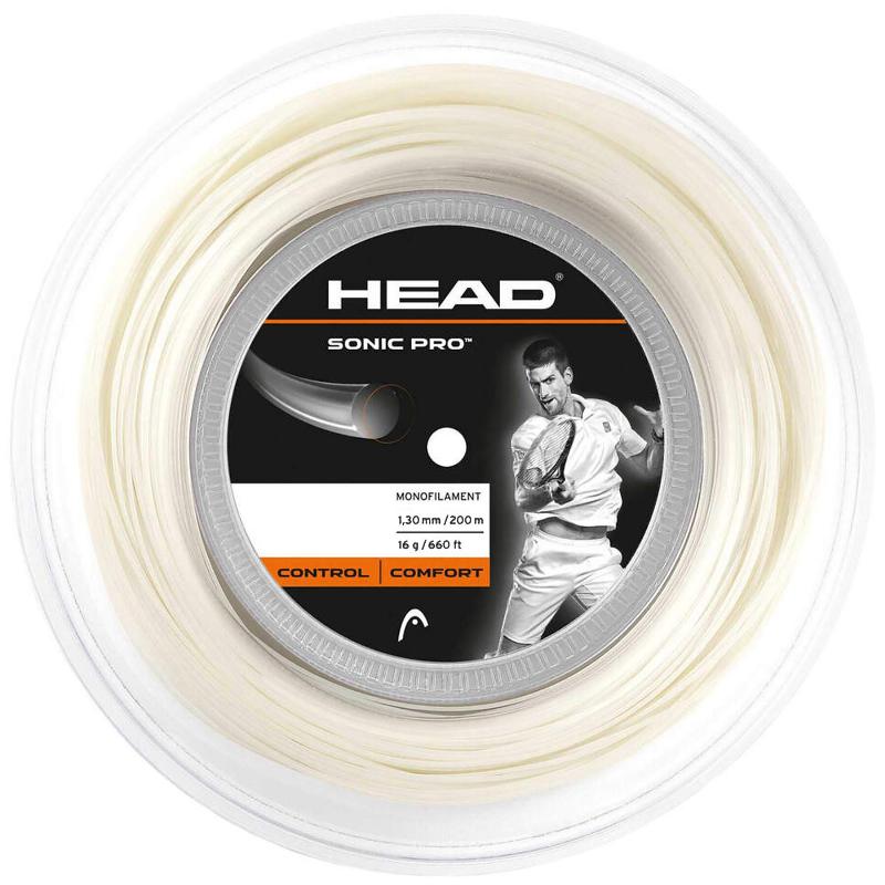 Bobina Cordaje 200m Head Sonic Pro 1,30mm Blanco
