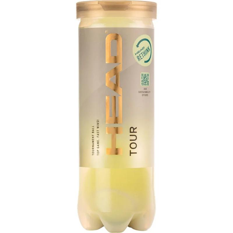 Bote de 3 Pelotas Head Tour Tennis