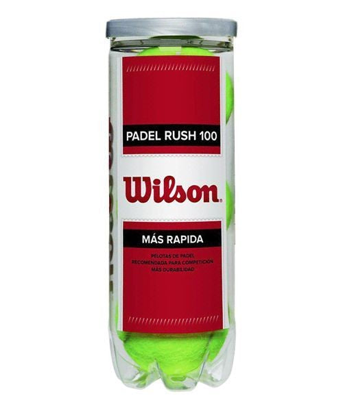 Bote de 3 Pelotas Wilson Rush 100